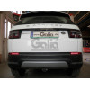 R107C GALIA Полностью оцинкованный фаркоп на Land Rover Discovery Sport 5-местная версия (с запасным колесом в багажнике) 2019-. Тип шара: C (горизонтальный съемный). Установка без выреза бампера, но с подрезкой держателя выхлопа. Нагрузки: 2200/145 кг, м