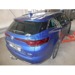 R108C GALIA Полностью оцинкованный фаркоп на Renault Megane Grandtour универсал E-TECH Hybrid PHEV 2020-. Тип шара: C (горизонтальный съемный). Невидимый вырез бампера.