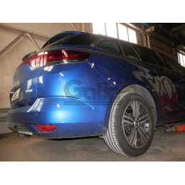 R108C GALIA Полностью оцинкованный фаркоп на Renault Megane Grandtour универсал E-TECH Hybrid PHEV 2020-. Тип шара: C (горизонтальный съемный). Невидимый вырез бампера.