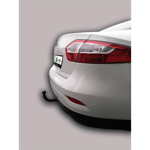R120-A Лидер-плюс ТСУ для Renault Fluence 2009-2015. Требуется подрезка бампера. Нагрузки: 1200/75 кг, масса фаркопа 17,4 кг (без электрики в комплекте)