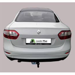 R120-A Лидер-плюс ТСУ для Renault Fluence 2009-2015. Требуется подрезка бампера. Нагрузки: 1200/75 кг, масса фаркопа 17,4 кг (без электрики в комплекте)
