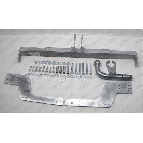 RLO-14-991528.00 PT GROUP Полностью оцинкованный фаркоп на Renault Logan седан 2014-2022, Renault Logan Stepway 2019-2022 без подрезки бампера. Тип шара: A. Нагрузки: 1500/75 кг, масса фаркопа 17 кг (без электрики в комплекте)