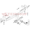 S-495 STEINHOF Фаркоп на KGM Tivoli Grand 2WD 2023-, SsangYong Tivoli Grand 2WD 2021-2023 без снятия и подрезки бампера. Тип шара: AH (горизонтальное быстросъемное крепление шара на ключе). Нагрузки: 1500/85 кг (без электрики в комплекте)