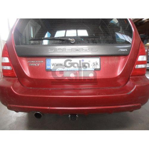 S072A GALIA Полностью оцинкованный фаркоп на Subaru Forester 1997-2008. Подрозетник убирается за бампер. Тип шара: A. Без выреза бампера. Нагрузки: 2100/85 кг, масса фаркопа 16,42 кг