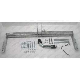 S072A GALIA Полностью оцинкованный фаркоп на Subaru Forester 1997-2008. Подрозетник убирается за бампер. Тип шара: A. Без выреза бампера. Нагрузки: 2100/85 кг, ма