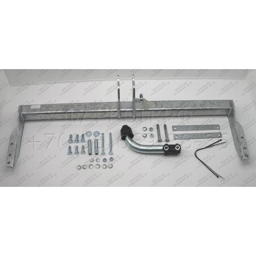 S072A GALIA Полностью оцинкованный фаркоп на Subaru Forester 1997-2008. Подрозетник убирается за бампер. Тип шара: A. Без выреза бампера. Нагрузки: 2100/85 кг, масса фаркопа 16,42 кг