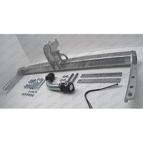 S072A GALIA Полностью оцинкованный фаркоп на Subaru Forester 1997-2008. Подрозетник убирается за бампер. Тип шара: A. Без выреза бампера. Нагрузки: 2100/85 кг, масса фаркопа 16,42 кг