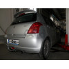 S078A GALIA Полностью оцинкованный фаркоп на Suzuki Swift хетчбек 3/5 дверей 2005-2009, кроме 4WD, Opel Agila B 2008-2014, Suzuki Splash 2008-2015. Шар перекрывает противотуманную фару. Тип шара: A. Невидимый вырез бампера. Нагрузки: 1100/60 кг, масса фар