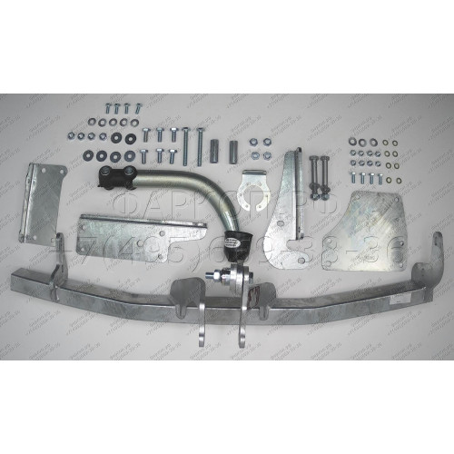 S078A GALIA Полностью оцинкованный фаркоп на Suzuki Swift хетчбек 3/5 дверей 2005-2009, кроме 4WD, Opel Agila B 2008-2014, Suzuki Splash 2008-2015. Шар перекрывает противотуманную фару. Тип шара: A. Невидимый вырез бампера. Нагрузки: 1100/60 кг, масса фар