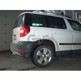 S098A GALIA Полностью оцинкованный фаркоп на Skoda Yeti 2009-2018 2WD/4WD. Тип шара: A. Невидимый вырез бампера. Нагрузки: 2000/80 кг, масса фаркопа 13,22 кг