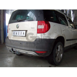 S098A GALIA Полностью оцинкованный фаркоп на Skoda Yeti 2009-2018 2WD/4WD. Тип шара: A. Невидимый вырез бампера. Нагрузки: 2000/80 кг, масса фаркопа 13,22 кг