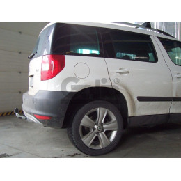S098A GALIA Полностью оцинкованный фаркоп на Skoda Yeti 2009-2018 2WD/4WD. Тип шара: A. Невидимый вырез бампера. Нагрузки: 2000/80 кг, масса фаркопа 13,22 кг