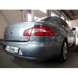 S099C GALIA Полностью оцинкованный фаркоп на Skoda Superb II лифтбек/универсал 2008-2015. Подрозетник убирается за бампер. Тип шара: C (горизонтальный съемн