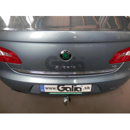 S099C GALIA Полностью оцинкованный фаркоп на Skoda Superb II лифтбек/универсал 2008-2015. Подрозетник убирается за бампер. Тип шара: C (горизонтальный съемн