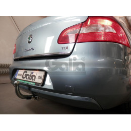 S099C GALIA Полностью оцинкованный фаркоп на Skoda Superb II лифтбек/универсал 2008-2015. Подрозетник убирается за бампер. Тип шара: C (горизонтальный съемн