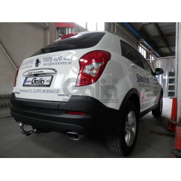 S129A GALIA Полностью оцинкованный фаркоп на SsangYong Actyon 2011-2016. Тип шара: A. Установка без снятия и выреза бампера. Нагрузки: 2000/100 кг, масса фаркопа 16,
