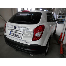 S129A GALIA Полностью оцинкованный фаркоп на SsangYong Actyon 2011-2016. Тип шара: A. Установка без снятия и выреза бампера. Нагрузки: 2000/100 кг, масса фаркопа 16,