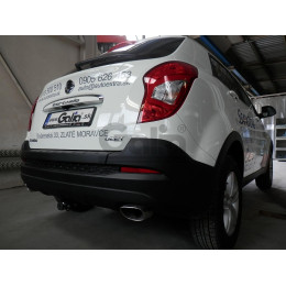 S129A GALIA Полностью оцинкованный фаркоп на SsangYong Actyon 2011-2016. Тип шара: A. Установка без снятия и выреза бампера. Нагрузки: 2000/100 кг, масса фаркопа 16,