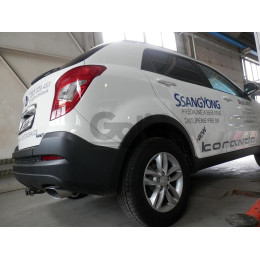 S129A GALIA Полностью оцинкованный фаркоп на SsangYong Actyon 2011-2016. Тип шара: A. Установка без снятия и выреза бампера. Нагрузки: 2000/100 кг, масса фаркопа 16,