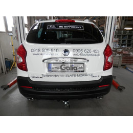 S129A GALIA Полностью оцинкованный фаркоп на SsangYong Actyon 2011-2016. Тип шара: A. Установка без снятия и выреза бампера. Нагрузки: 2000/100 кг, масса фаркопа 16,
