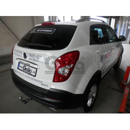 S129A GALIA Полностью оцинкованный фаркоп на SsangYong Actyon 2011-2016. Тип шара: A. Установка без снятия и выреза бампера. Нагрузки: 2000/100 кг, масса фаркопа 16,