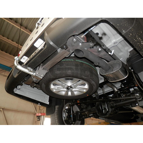 S134A GALIA Полностью оцинкованный фаркоп на KGM Musso Grand 2023-, KGM Rexton Sports Khan 2023-, SsangYong Musso Grand 2019-2023, SsangYong Rexton Sports Khan 2019-2023. Тип шара: A. Установка без снятия и выреза бампера. Нагрузки: 3500/140 кг, масса фар