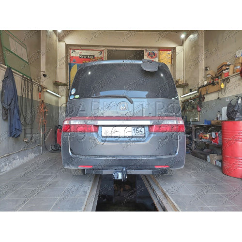 H.H12.A HALTY Фаркоп на Honda Stepwagon 2WD/4WD, кроме авто с обвесом 2005-2009 без подрезки бампера. Тип шара: A. Нагрузки: 750/75 кг, масса фаркопа 13,95 кг