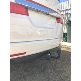 H.H12.A HALTY Фаркоп на Honda Stepwagon 2WD/4WD, кроме авто с обвесом 2005-2009 без подрезки бампера. Тип шара: A. Нагрузки: 750/75 кг, масса фаркопа 13,95 кг