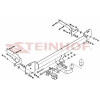 T-106 STEINHOF Фаркоп на Toyota Camry (версия американская) 2006-2011 без подрезки бампера. Тип шара: A. Нагрузки: 1800/80 кг, масса фаркопа 18,1 кг (без электрики в комплекте)