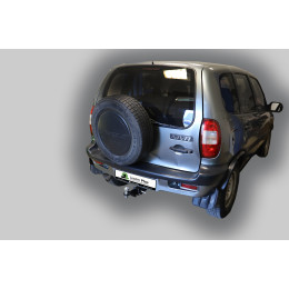 T-VAZ-18E TAVIALS ТСУ для ВАЗ 2123 Chevrolet Niva / Шевроле Нива / Шнива 1999-2020, Lada Niva 2020-2021, Lada Niva Travel 2021- без снятия и выреза бампера. Тип шара: E. Нагрузки: 750/100 кг