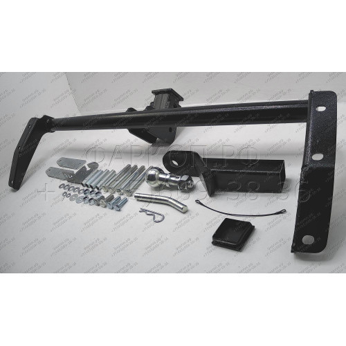 T-VAZ-18E TAVIALS ТСУ для ВАЗ 2123 Chevrolet Niva / Шевроле Нива / Шнива 1999-2020, Lada Niva 2020-2021, Lada Niva Travel 2021- без снятия и выреза бампера. Тип шара: E. Нагрузки: 750/100 кг, масса фаркопа 13,8 кг, требуется 4 сверления (без электрики в к