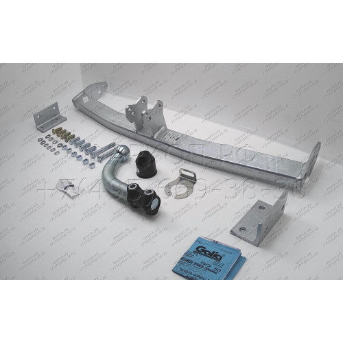 T051A GALIA Полностью оцинкованный фаркоп на Toyota Corolla E12 универсал 2002-2006. Тип шара: A. Установка без снятия и выреза бампера. Нагрузки: 1300/55 кг, масса фаркопа 16,01 кг