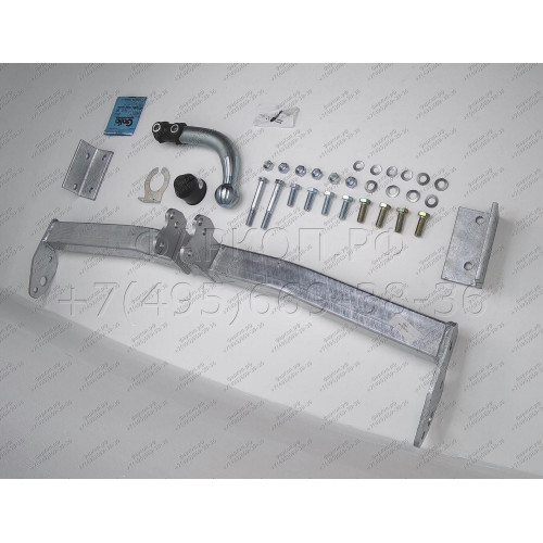T051A GALIA Полностью оцинкованный фаркоп на Toyota Corolla E12 универсал 2002-2006. Тип шара: A. Установка без снятия и выреза бампера. Нагрузки: 1300/55 кг, масса фаркопа 16,01 кг