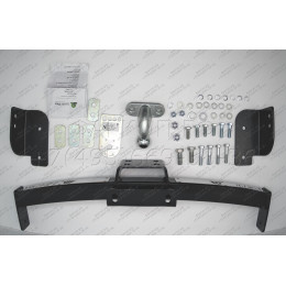 T113-F(N) Лидер-плюс ТСУ (с металлич. пластиной) для Toyota Land Cruiser Prado J120 2002-2009, Toyota Land Cruiser Prado J150 2009-2023, Lexus GX 470 2002-2009, Lexus GX 460 2009-2023 без выреза бампера. Н