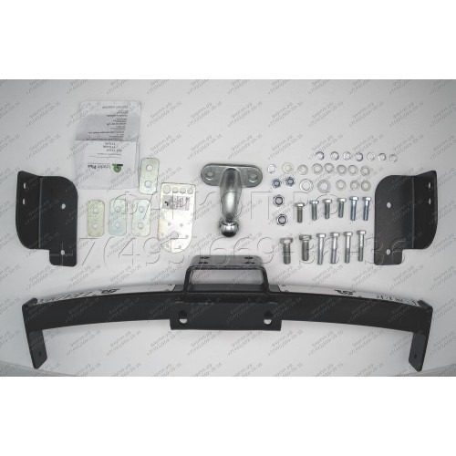 T113-F(N) Лидер-плюс ТСУ (с металлич. пластиной) для Toyota Land Cruiser Prado J120 2002-2009, Toyota Land Cruiser Prado J150 2009-2023, Lexus GX 470 2002-2009, Lexus GX 460 2009-2023 без выреза бампера. Нагрузки: 2000/100 кг, масса фаркопа 18,92 кг (без 