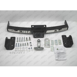 T113-F(N) Лидер-плюс ТСУ (с металлич. пластиной) для Toyota Land Cruiser Prado J120 2002-2009, Toyota Land Cruiser Prado J150 2009-2023, Lexus GX 470 2002-2009, Lexus GX 460 2009-2023 без выреза бампера. Н