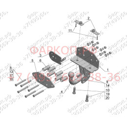 TY 19 AVTOS Фаркоп на Toyota Land Cruiser 200 2007-2021, Lexus LX 2007-2022. Необходима подрезка бампера. Тип шара: A. Нагрузки: 2700/100 кг, масса фаркопа 10,5 кг (без электрики 