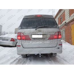 H.T47.E HALTY Фаркоп на Toyota Estima 2000-2006 (в т.ч. комплектация Aeras), Toyota Alphard 2002-2008, Toyota Previa 2000-2006. Возможно потребуется подрезка бампера. Тип шара: E. Нагру