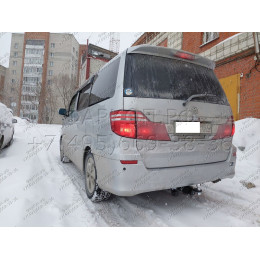 H.T47.E HALTY Фаркоп на Toyota Estima 2000-2006 (в т.ч. комплектация Aeras), Toyota Alphard 2002-2008, Toyota Previa 2000-2006. Возможно потребуется подрезка бампера. Тип шара: E. Нагру