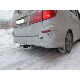 H.T47.E HALTY Фаркоп на Toyota Estima 2000-2006 (в т.ч. комплектация Aeras), Toyota Alphard 2002-2008, Toyota Previa 2000-2006. Возможно потребуется подрезка бампера. Тип шара: E. Нагру