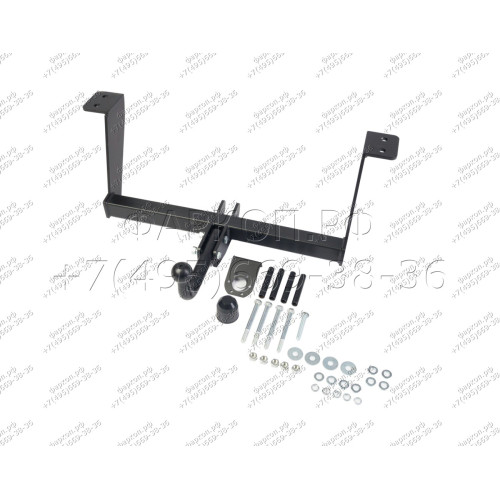 H.T43.A HALTY Фаркоп на Toyota Cami 1999-2006, Daihatsu Terios 1997-2006 без подрезки бампера. Тип шара: A. Нагрузки: 750/75 кг, масса фаркопа 12 кг