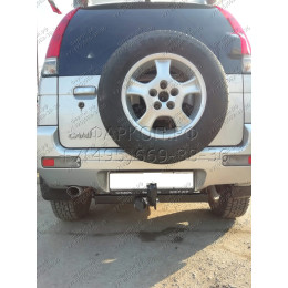 H.T43.A HALTY Фаркоп на Toyota Cami 1999-2006, Daihatsu Terios 1997-2006 без подрезки бампера. Тип шара: A. Нагрузки: 750/75 кг, масса фаркопа 12 кг