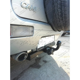 H.T43.A HALTY Фаркоп на Toyota Cami 1999-2006, Daihatsu Terios 1997-2006 без подрезки бампера. Тип шара: A. Нагрузки: 750/75 кг, масса фаркопа 12 кг