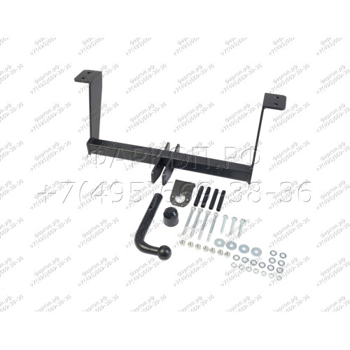 H.T43.A HALTY Фаркоп на Toyota Cami 1999-2006, Daihatsu Terios 1997-2006 без подрезки бампера. Тип шара: A. Нагрузки: 750/75 кг, масса фаркопа 12 кг