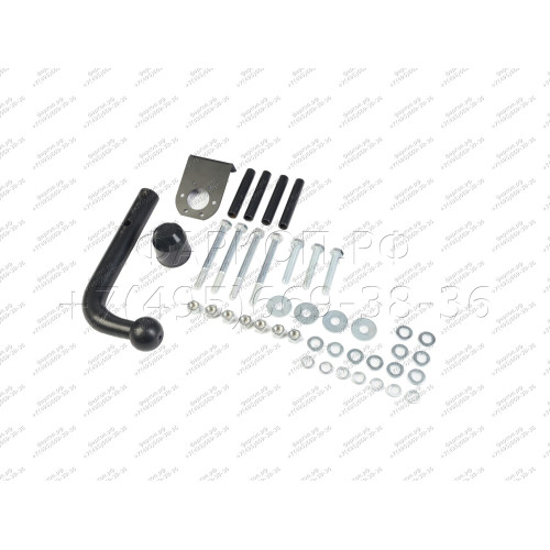 H.T43.A HALTY Фаркоп на Toyota Cami 1999-2006, Daihatsu Terios 1997-2006 без подрезки бампера. Тип шара: A. Нагрузки: 750/75 кг, масса фаркопа 12 кг