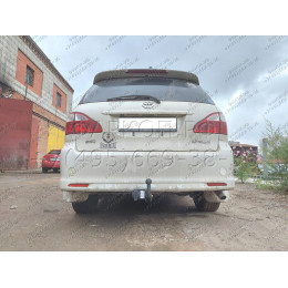 H.T60.A HALTY Фаркоп на Toyota Ipsum 2WD/4WD (кузов ACM21, ACM26) 2001-2009, Toyota Avensis Verso 2001-2009. Возможно потребуется подрезка бампера. Тип шара: A. Нагрузки: 750/75 кг, масс