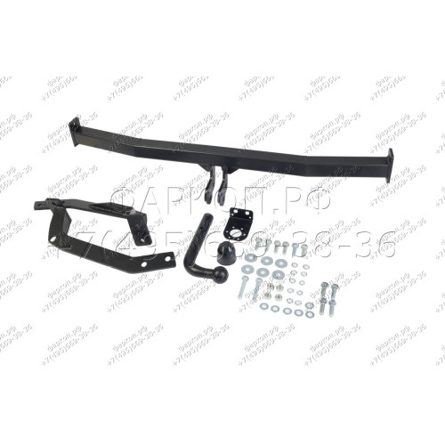 H.T60.A HALTY Фаркоп на Toyota Ipsum 2WD/4WD (кузов ACM21, ACM26) 2001-2009, Toyota Avensis Verso 2001-2009. Возможно потребуется подрезка бампера. Тип шара: A. Нагрузки: 750/75 кг, масса фаркопа 16,1 кг
