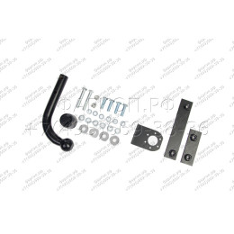 H.T79.A HALTY Фаркоп на Toyota Wish 2WD/4WD 2003-2009, 2009-2017 без подрезки бампера. Тип шара: A. Нагрузки: 750/75 кг, масса фаркопа 15,3 кг
