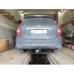 H.T79.A HALTY Фаркоп на Toyota Wish 2WD/4WD 2003-2009, 2009-2017 без подрезки бампера. Тип шара: A. Нагрузки: 750/75 кг, масса фаркопа 15,3 кг