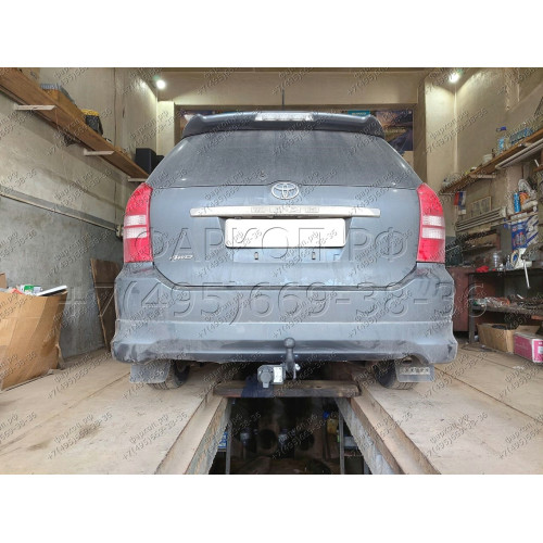 H.T79.A HALTY Фаркоп на Toyota Wish 2WD/4WD 2003-2009, 2009-2017 без подрезки бампера. Тип шара: A. Нагрузки: 750/75 кг, масса фаркопа 15,3 кг
